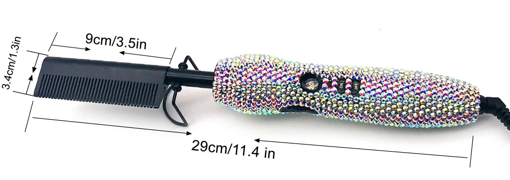 2pcs Titanium Hot Comb and Flat Iron Set  W / S