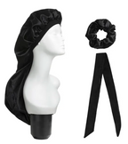 Extra Long Womens 3 pcs Bonnet Satin Silk bonnet For women