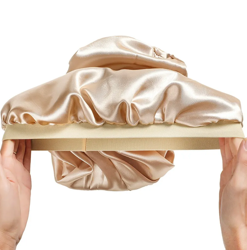Extra Long Womens 3 pcs Bonnet Satin Silk bonnet For women