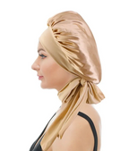Extra Long Womens 3 pcs Bonnet Satin Silk bonnet For women