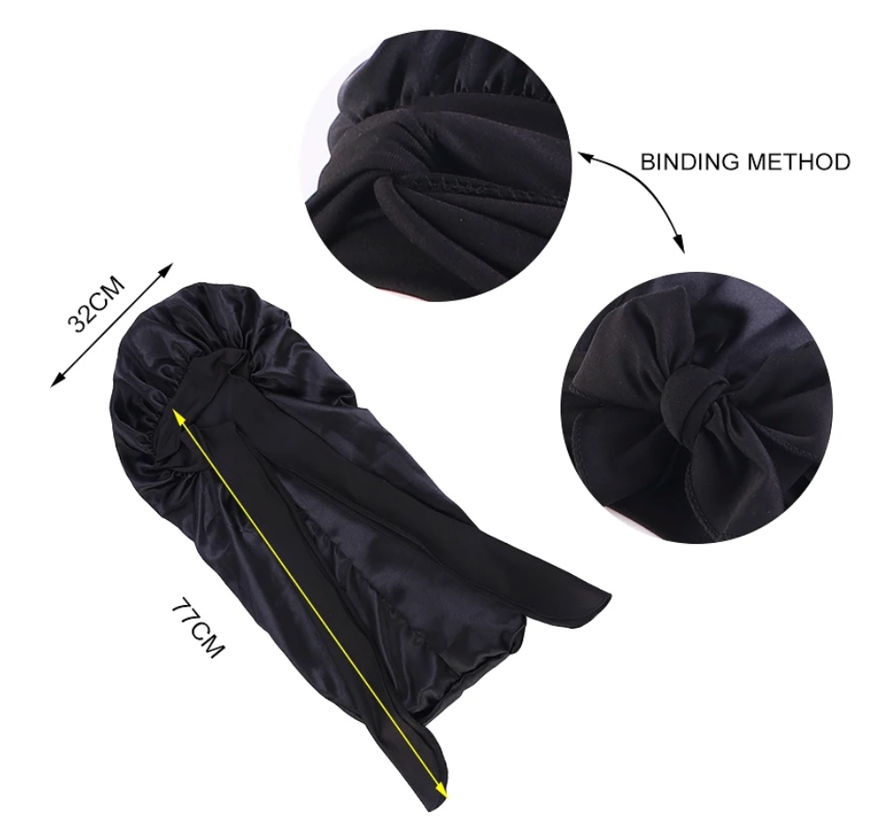 Womans 1Pcs Extra Long Bonnet Sleeping Night Cap For Curly Hair Women