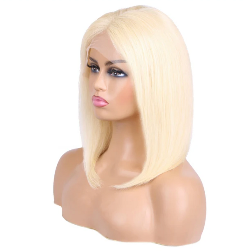 Brazilian Straight Blond Bob 613 Human Hair 5x5 13x4 13x6 Wig