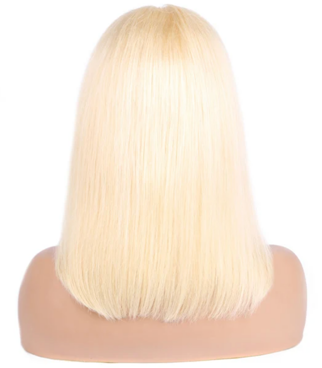 Brazilian Straight Blond Bob 613 Human Hair 5x5 13x4 13x6 Wig