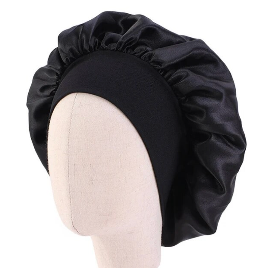 Kids Night Cap Satin Silky Bonnet Night Wrap Head Cover Curly Hair Kids
