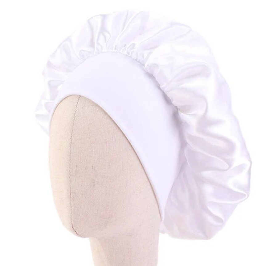 Kids Night Cap Satin Silky Bonnet Night Wrap Head Cover Curly Hair Kids