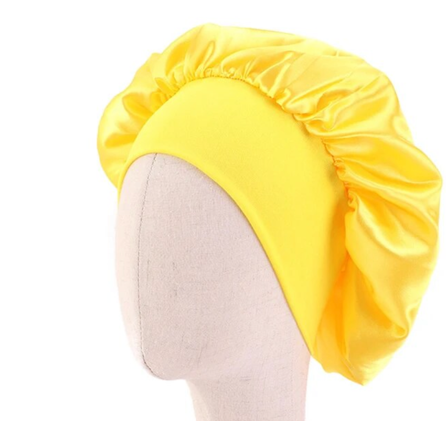 Kids Night Cap Satin Silky Bonnet Night Wrap Head Cover Curly Hair Kids
