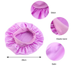 Kids Night Cap Satin Silky Bonnet Night Wrap Head Cover Curly Hair Kids