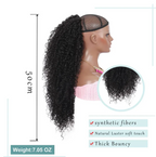 50cm Adult Full Drawstring Ponytail Natural Kinky Curly Heat resistant synthetic Hair Extension