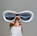 Fashion Oval Style Sunglasses Retro Goggle Shades Eyewear
