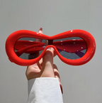Fashion Oval Style Sunglasses Retro Goggle Shades Eyewear