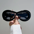Fashion Oval Style Sunglasses Retro Goggle Shades Eyewear