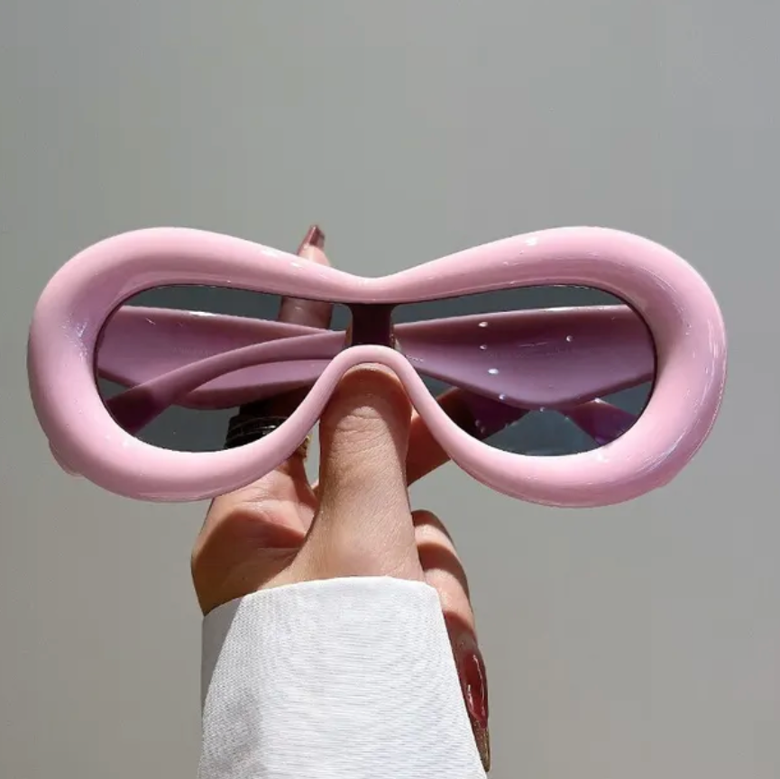 Fashion Oval Style Sunglasses Retro Goggle Shades Eyewear