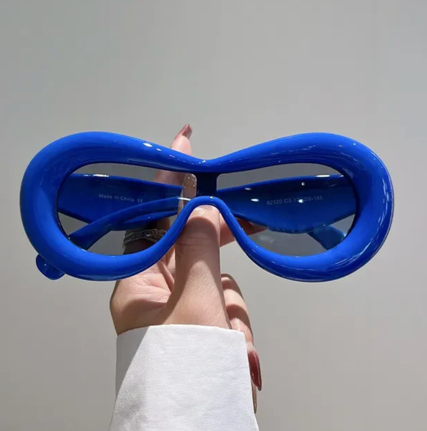 Fashion Oval Style Sunglasses Retro Goggle Shades Eyewear