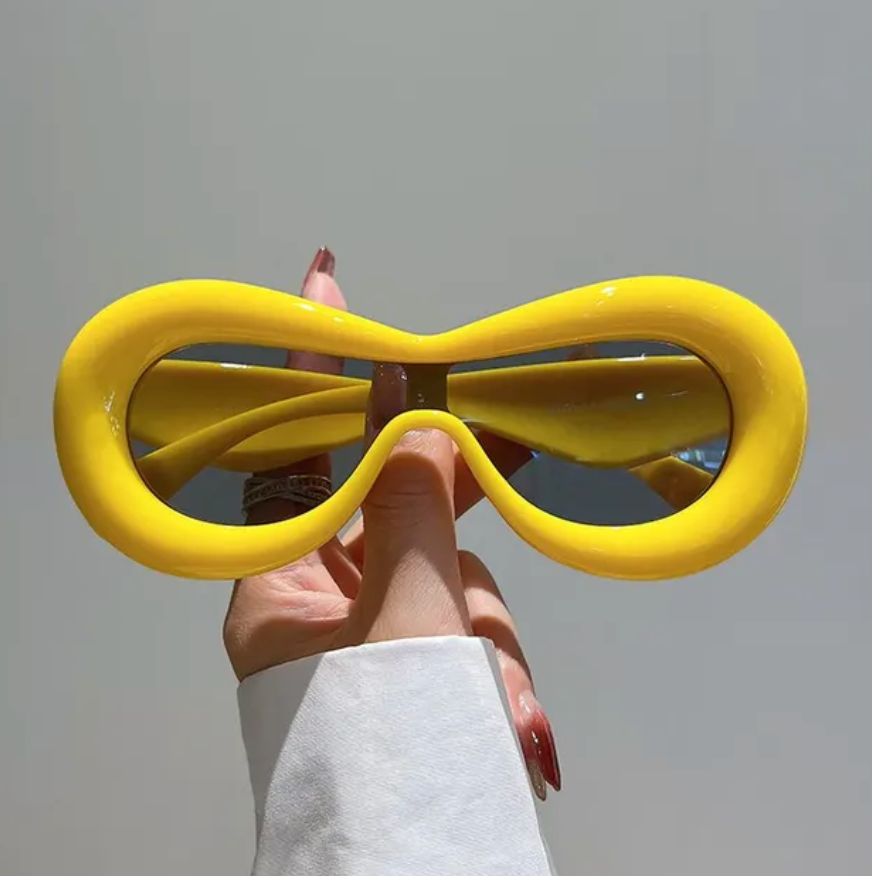 Fashion Oval Style Sunglasses Retro Goggle Shades Eyewear