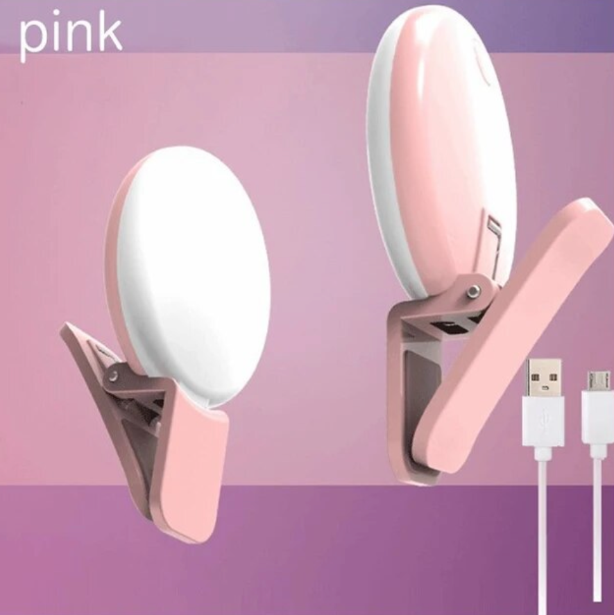 Mini Selfie Light Portable Photo Enhancer LED Beauty Light Phone Attachment