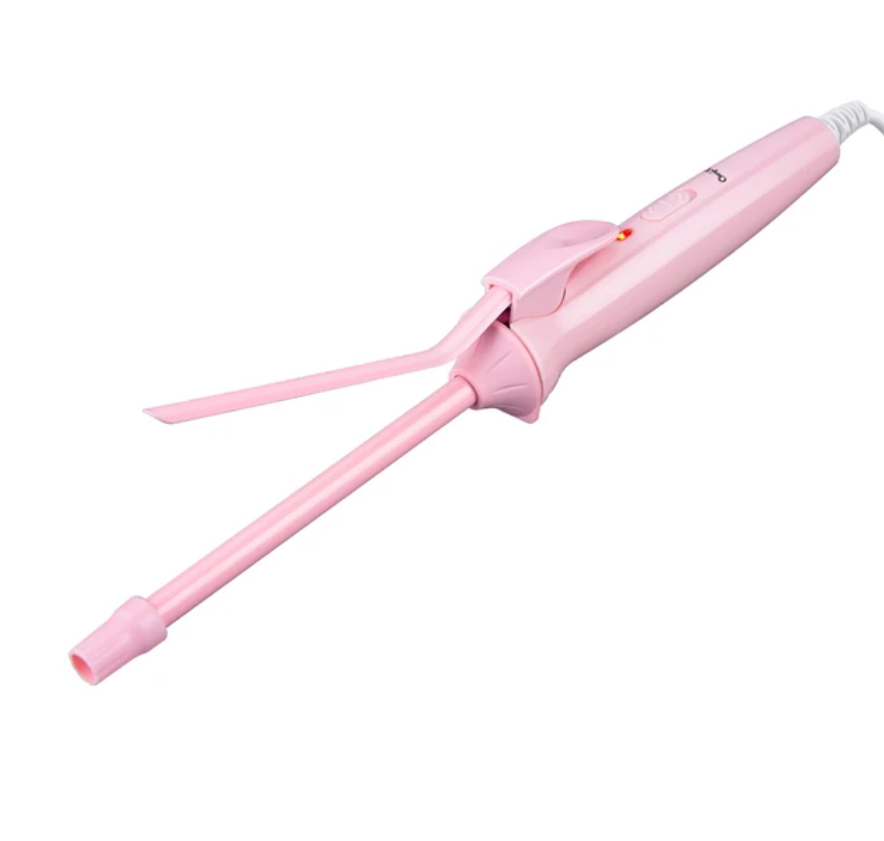 9mm Ceramic Coating Mini Pink Curling Iron Wand