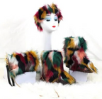 Childrens 3pcs Faux Fur Boots/ HeadBand / Fur Purse Winter Girly Fashion Accessories