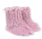 Woman Fur Boots Fluffy Faux Teddy Bear Plush Ladies Boots