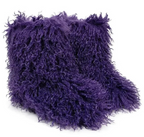 Woman Fur Boots Fluffy Faux Teddy Bear Plush Ladies Boots