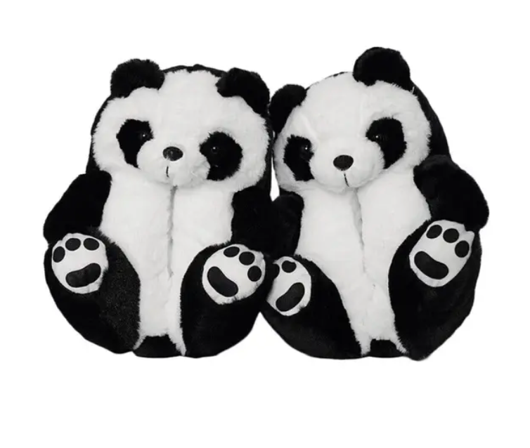 Teddy Bear Plush Fashion Furry Cute House Slippers Warm Comfortable Slip On Cartoon Slides