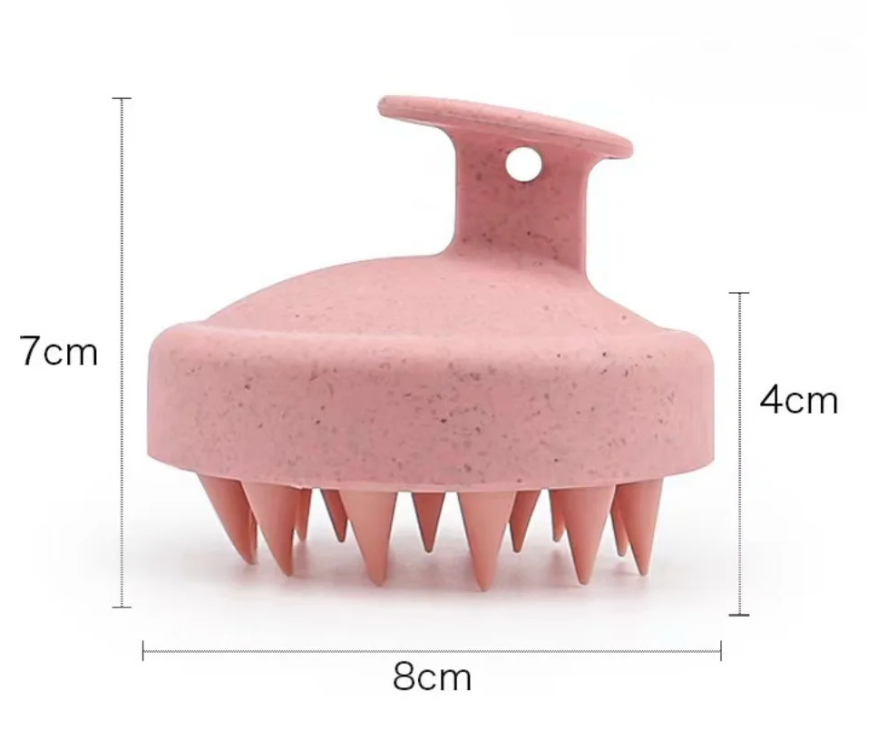 Silicone Hair Shampoo Growth Stimulator Scrub Brush Scalp Massage Shower Hair Washing Scalp Tool