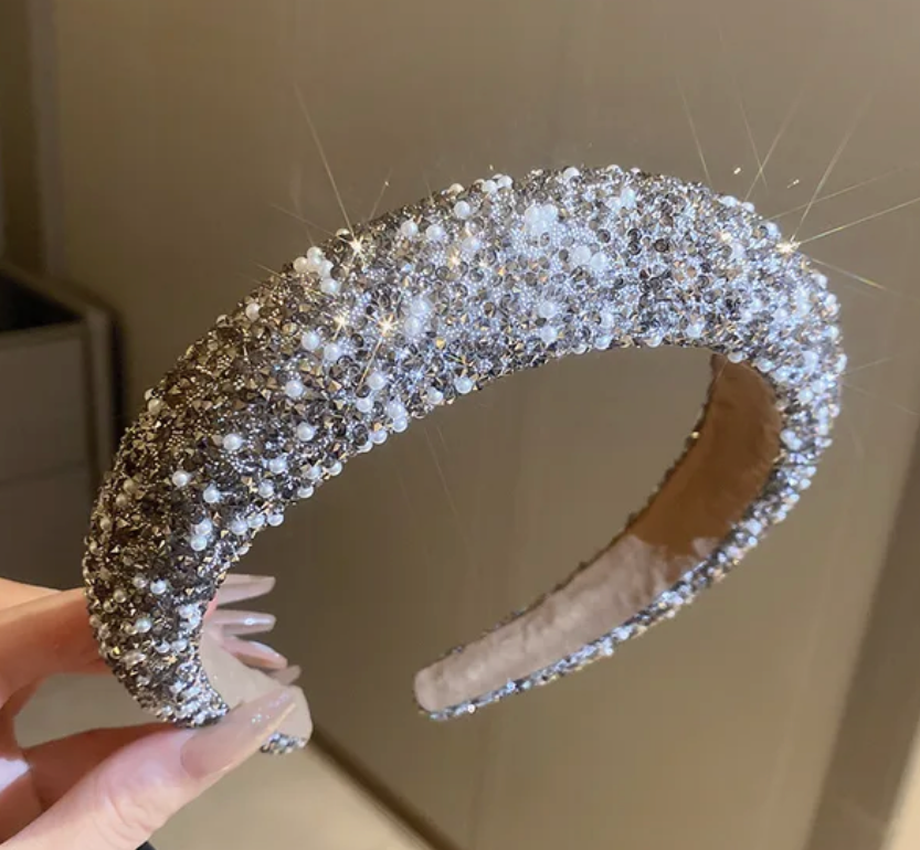 Rhinestone HairBand Woman Jewelry Fashion Trending Head Piece