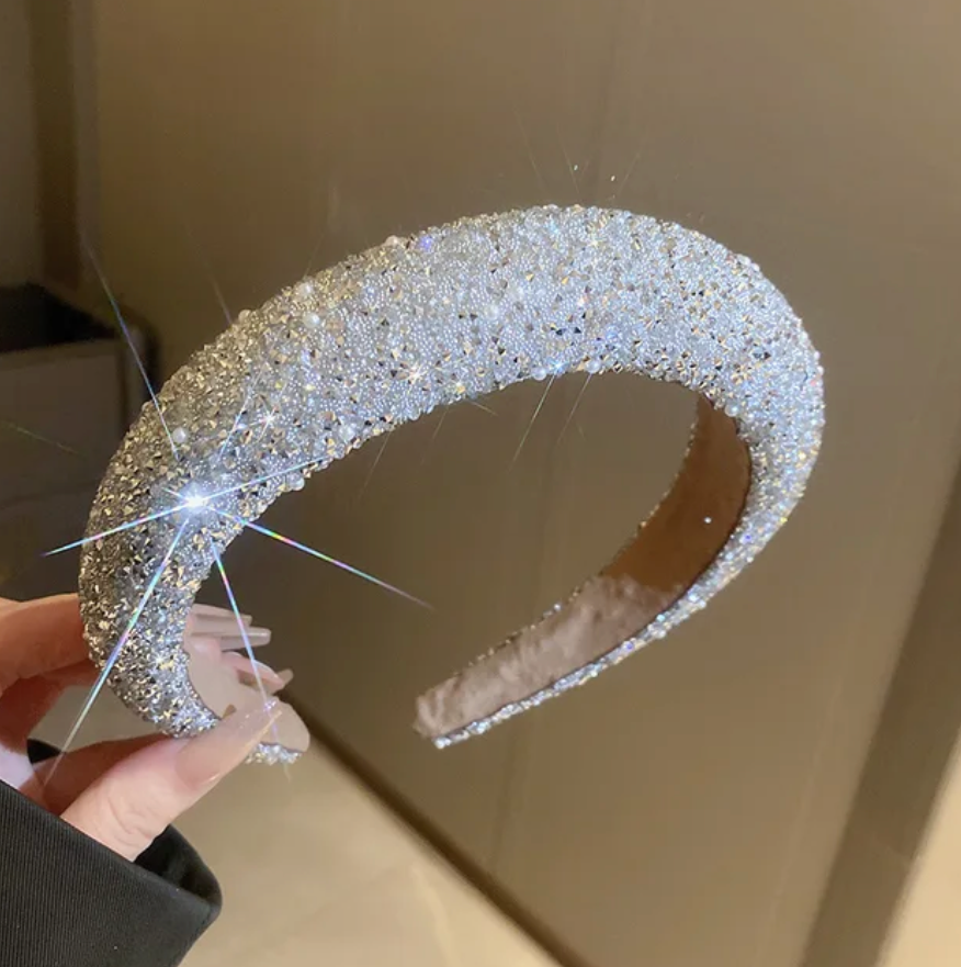 Rhinestone HairBand Woman Jewelry Fashion Trending Head Piece