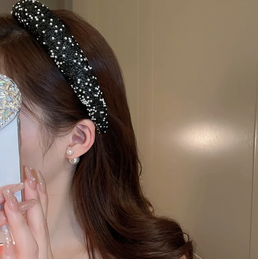 Rhinestone HairBand Woman Jewelry Fashion Trending Head Piece