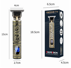 Mens LCD Display Hair Trimmer Appliance Travel Barber Dragon Buddah design Electric Razor