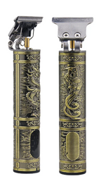 Mens LCD Display Hair Trimmer Appliance Travel Barber Dragon Buddah design Electric Razor