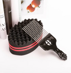 Mens Hair Twist Magic Styler Sponge Brush Hand Brush And Pick Set