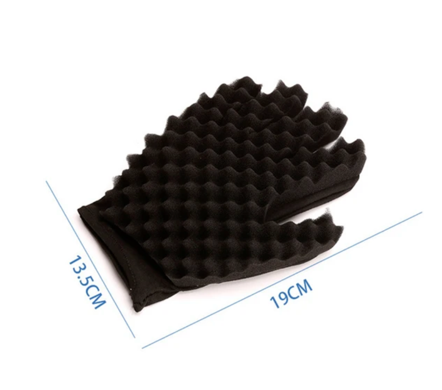 Mens Hair Twist Magic Styler Sponge Brush Hand Brush And Pick Set