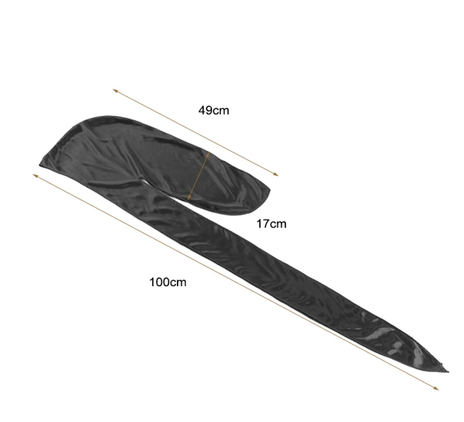 Unisex Mens 2pc Silky Durag Satin Head Turban Bandanna Head Scarf Doo Rag