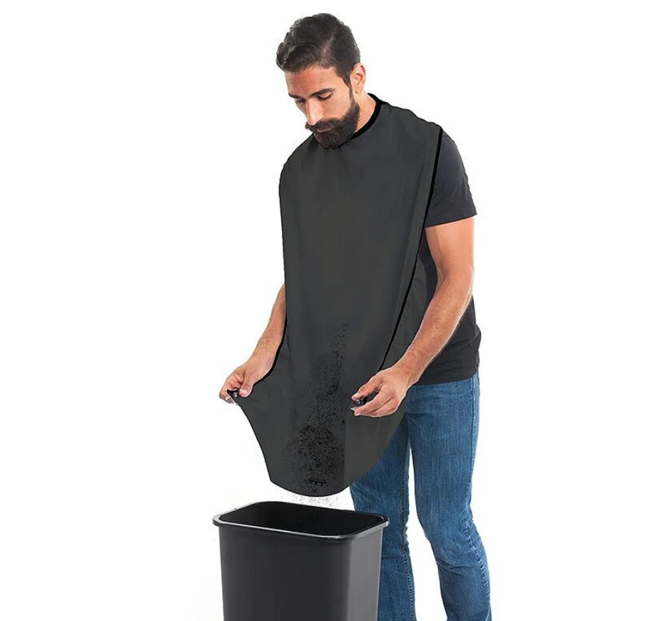 Mens Shaving Blanket Suction Cup Shaving Apron Easy Cleanup Hair Removal