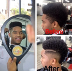 Mens Magic Hair Sponge Double Sided Twist Brush Afro Curl Hair brush Style Maker