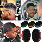 Mens Magic Hair Sponge Double Sided Twist Brush Afro Curl Hair brush Style Maker