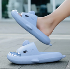 Kids Summer Baby Shark Slippers Flat Outdoor Kids Footwear Cartoon Shark Sandals