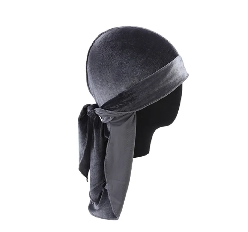 Unisex Mens Single Hair Durag Bandana Long Tail Breathable Doo Rag