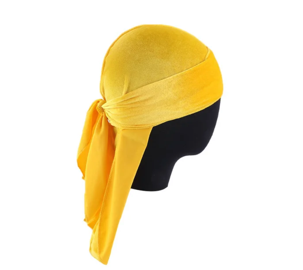 Unisex Mens Single Hair Durag Bandana Long Tail Breathable Doo Rag