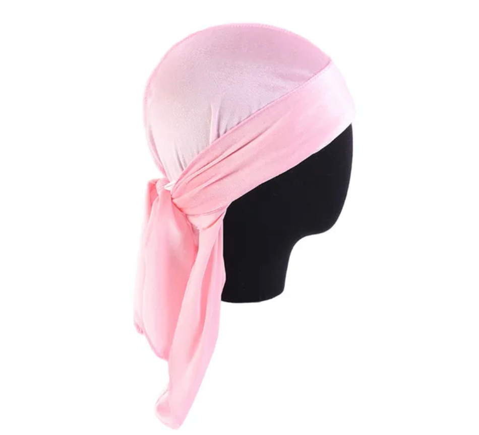 Unisex Mens Single Hair Durag Bandana Long Tail Breathable Doo Rag