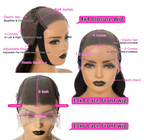 Reddish Brown Body Wave Human Hair 4x4 13x4 13x6 Frontal Dark Red Brown Pre Plucked Hd Lace