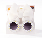 Cute Trending kids 2Pcs Bow And Glasses Set Accessories Children's Girls Fashion