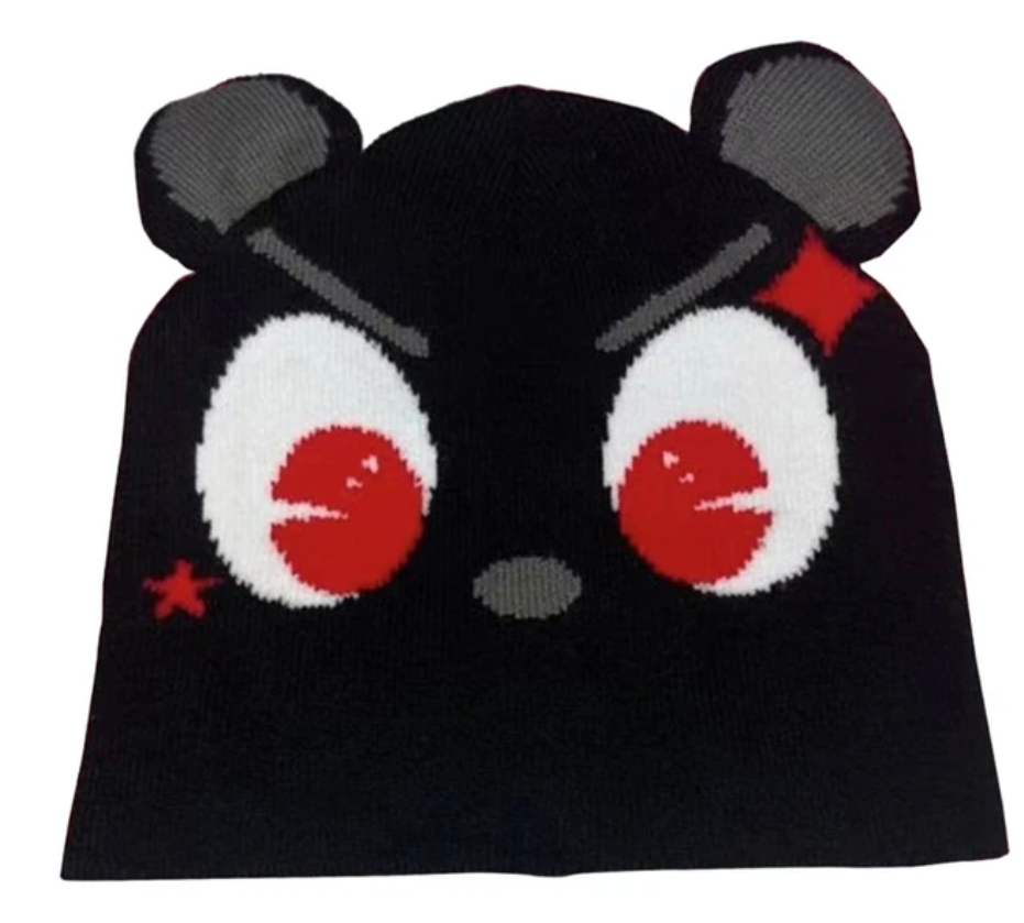 Colored Knitted Beanie Winter Warm Cartoon Design Head Warmer Hat