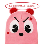 Colored Knitted Beanie Winter Warm Cartoon Design Head Warmer Hat