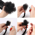 Human Hair Dread Lock Extensions 0.6cm Men/Woman Crochet Organic Hair Faux Locks