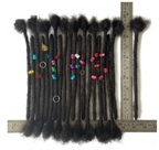 Human Hair Dread Lock Extensions 0.6cm Men/Woman Crochet Organic Hair Faux Locks