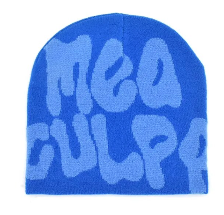 Adults Unisex Mea Y2K Culpa Beanie Skullie Trending Head Cap Hat Accessory