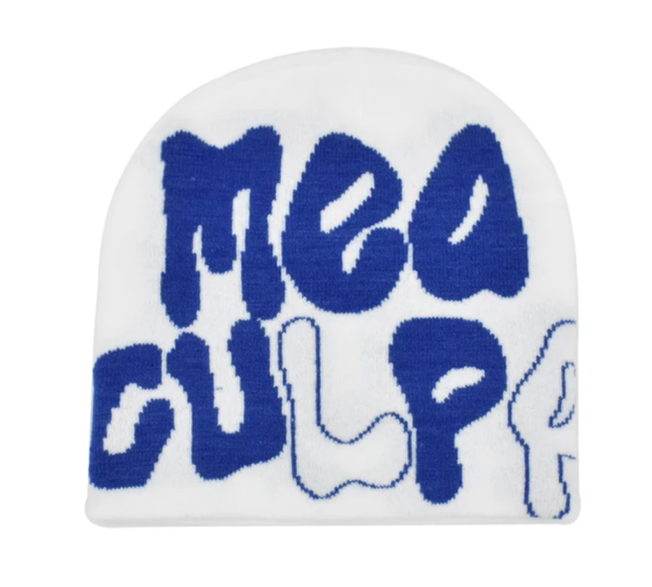 Adults Unisex Mea Y2K Culpa Beanie Skullie Trending Head Cap Hat Accessory