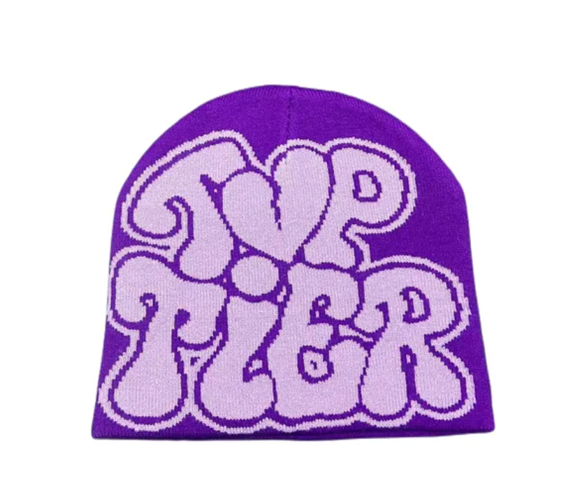 Knitted Unisex Broken Heart Design Y2K Womans Mens Winter Gothic Letter Tier Beanie Cap