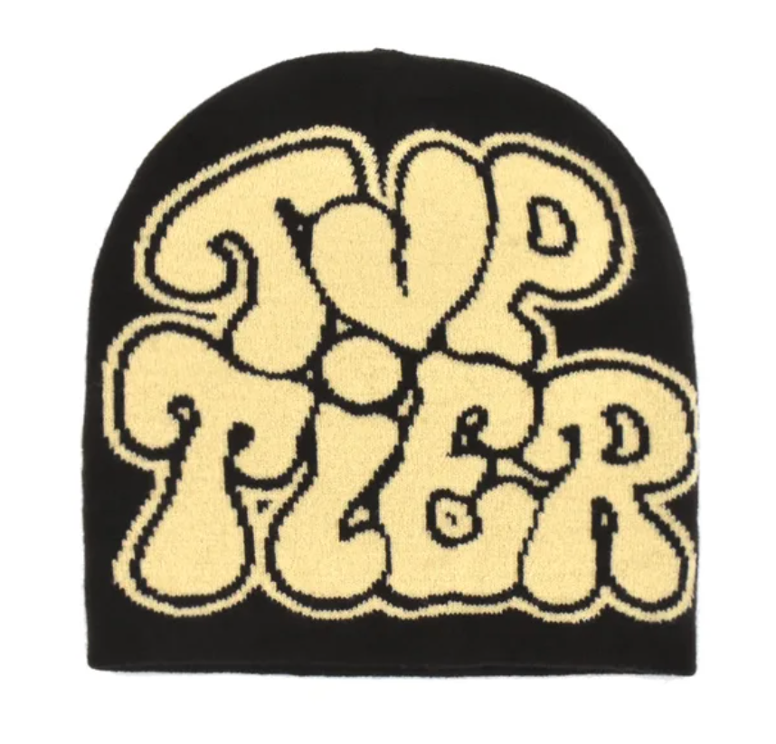 Knitted Unisex Broken Heart Design Y2K Womans Mens Winter Gothic Letter Tier Beanie Cap
